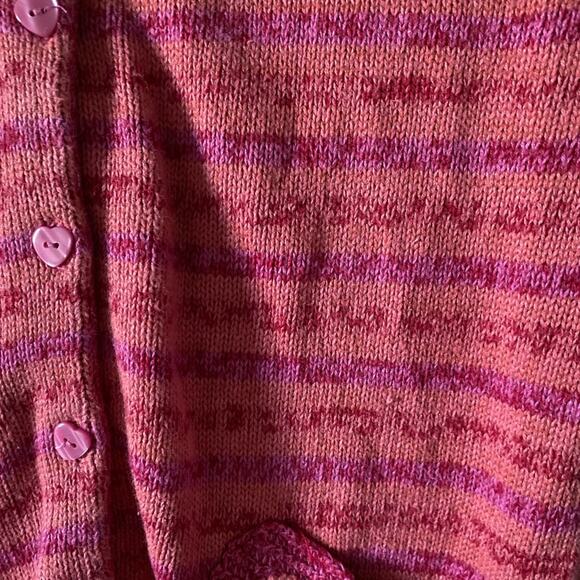 Christopher and Banks Hand Embroidered Heart Pocketed and Buttoned Cardigan - Picture 3 of 6